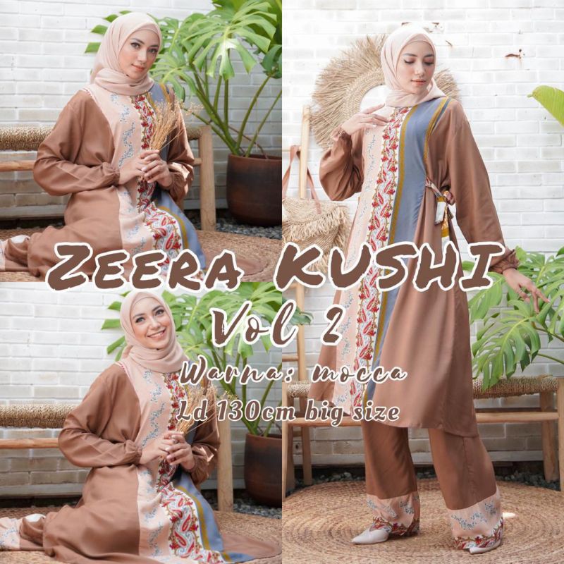 Daster Arab ZEERA KUSHI Gamis Rayon Baju Setelan Big Size Jumbo