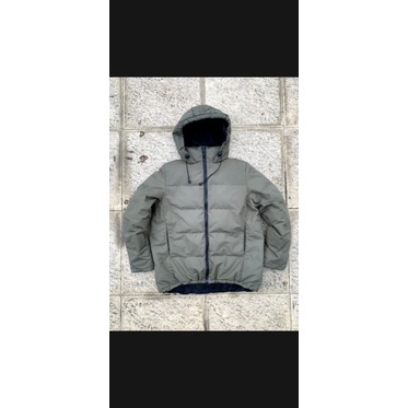 PUFFER HOODIE JACKET  GU ARMY