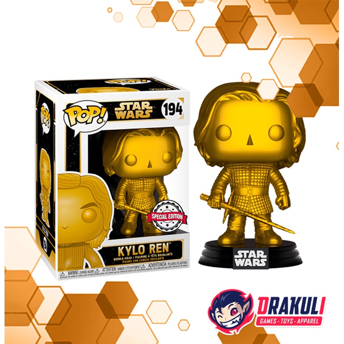 Toys Funko Pop! Star Wars – Kylo Ren (Matte Gold)