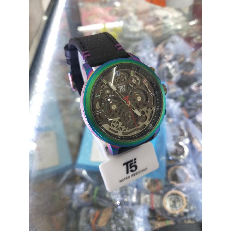 Jam Tangan Pria T5 H3624 ORIGINAL Kulit Bergaransi