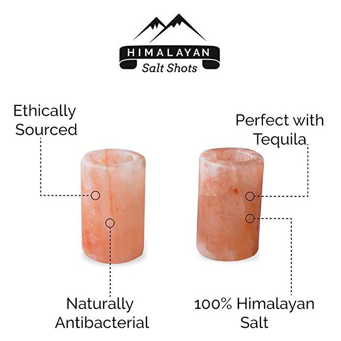 Himalayan Salt Tequila Shot Glass Gelas Sloki Garam Himalaya