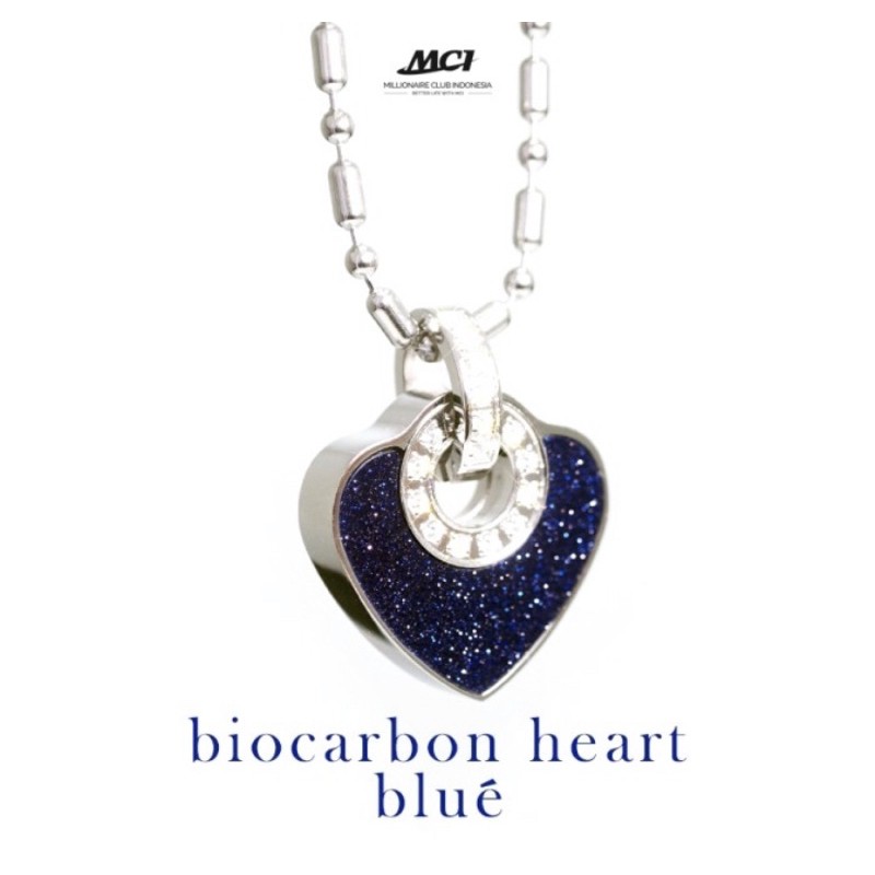 kalung MCI Blue Heart kalung biocarbon