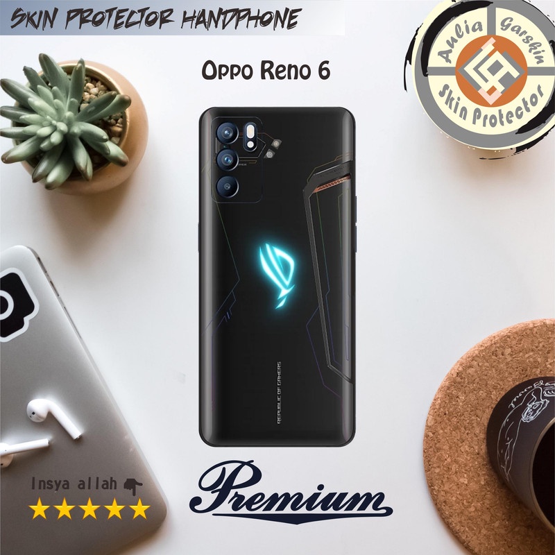 Garskin HP Oppo Reno 6 Motif Rog 5 Free Custom Motif (Bisa COD)