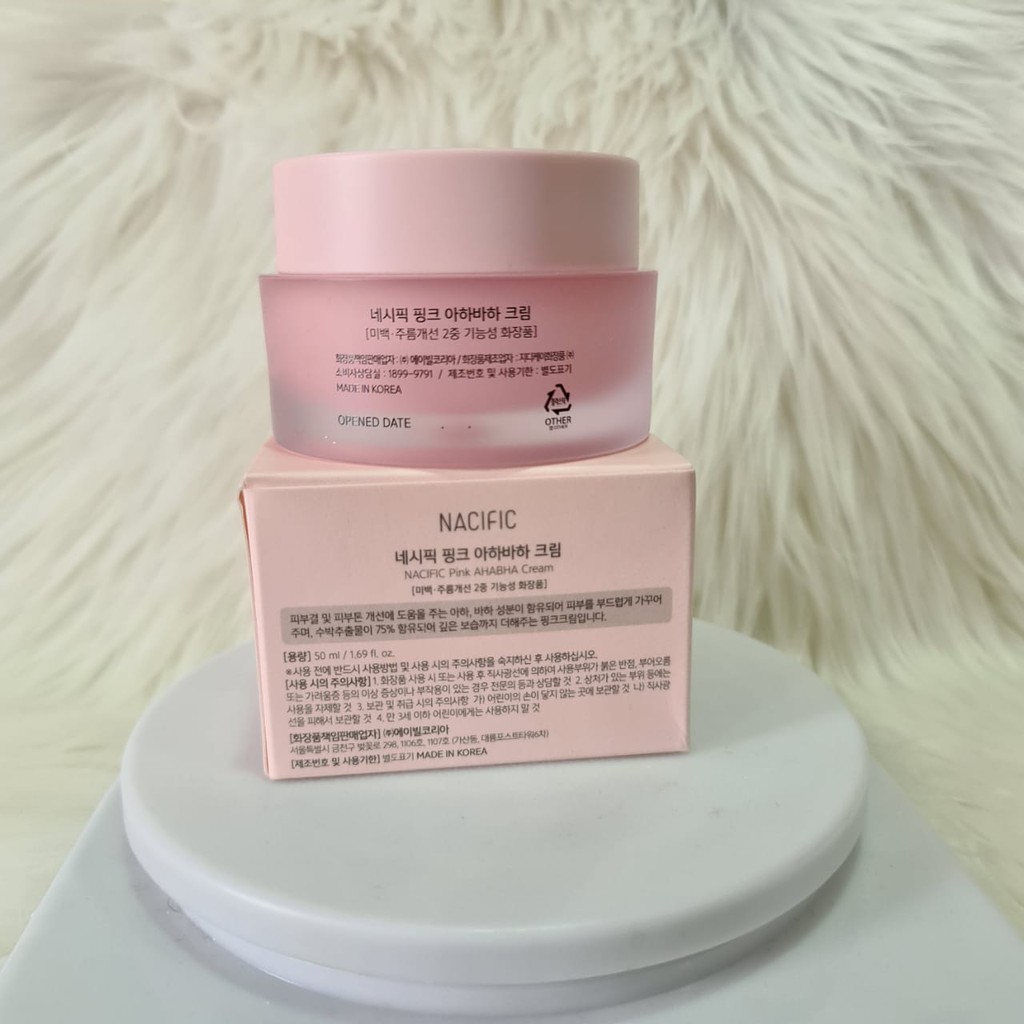 nacific pink aha bha cream original share/ full krim muka korea cream nacific