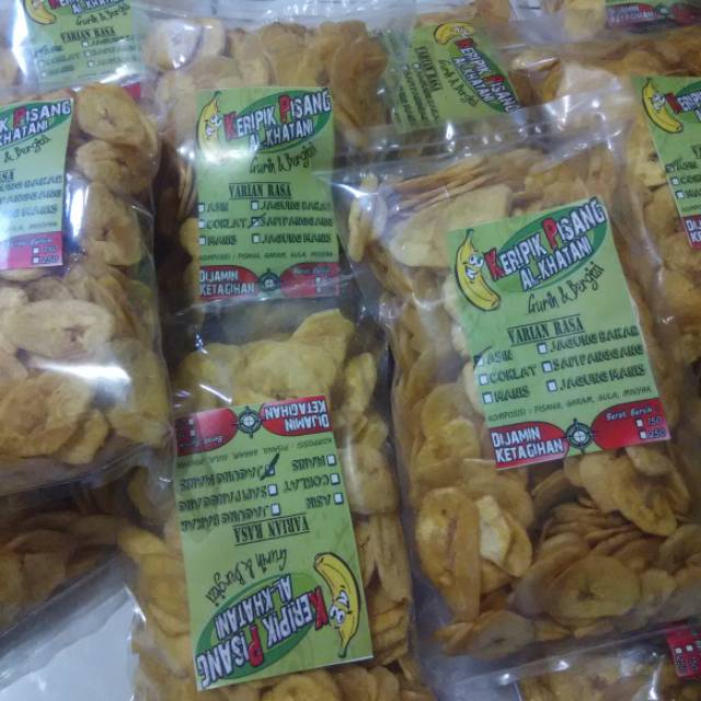 

Kripik pisang @250 gr ada varian rasa