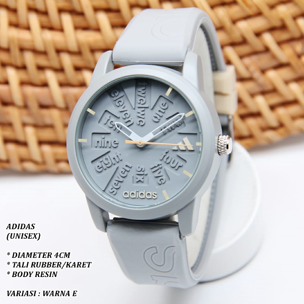 (BISA COD) JAM TANGAN UNISEX FASHION TALI RUBBER BODY RESIN POLOS