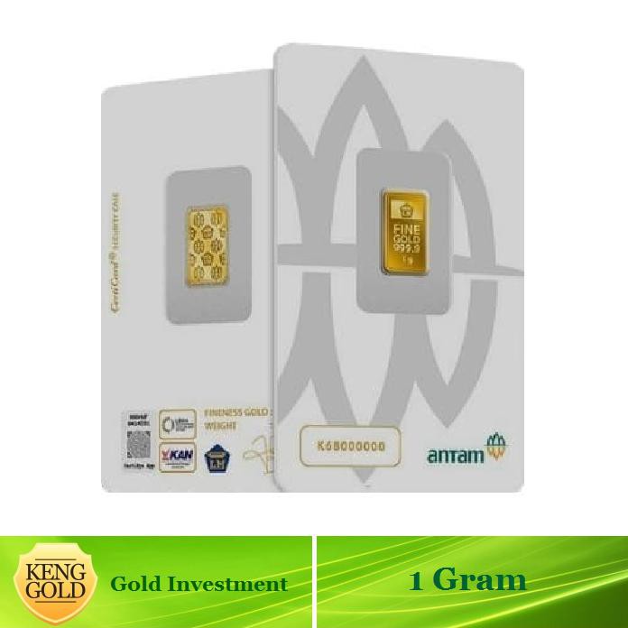 Antam - Emas 1 Gram - Logam Mulia 999.9 Sertifikat Antam