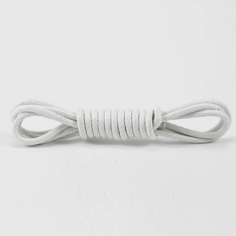 TALI SEPATU LILIN BULAT SOELACE WAXED-white