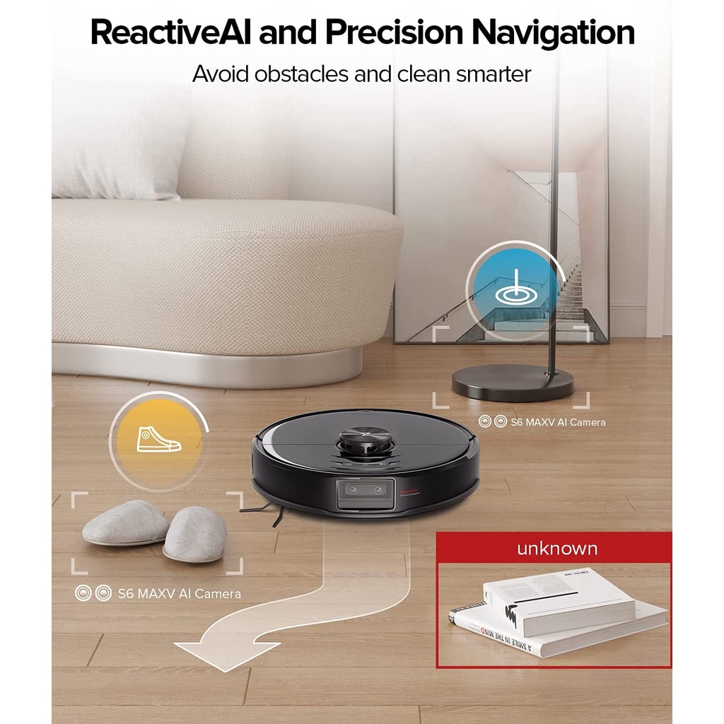 Roborock S6 MaxV Robot Vacuum Cleaner with ReactiveAI Camera