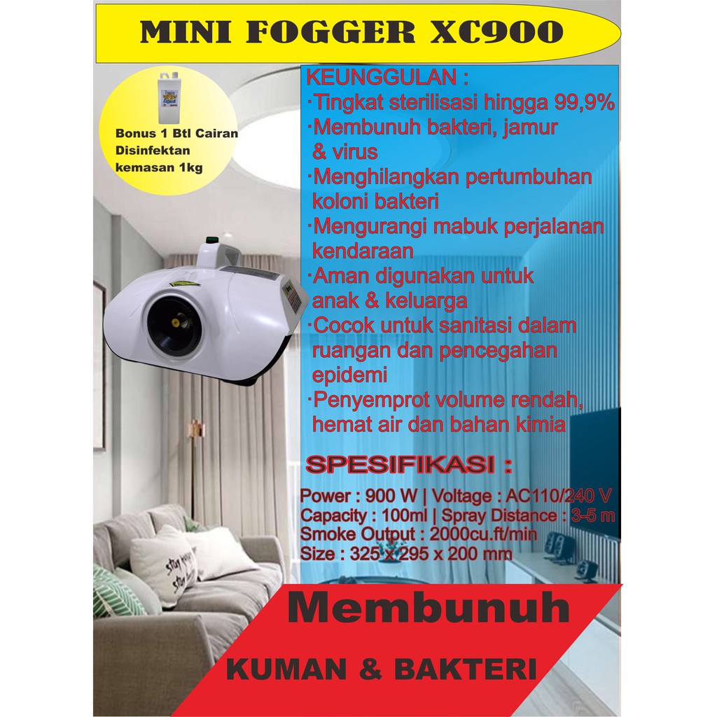 MINI FOGGER EXERGEN MESIN FOGGING MINI DISINFEKTAN ASAP FREE CAIRAN DISINFEKTAN