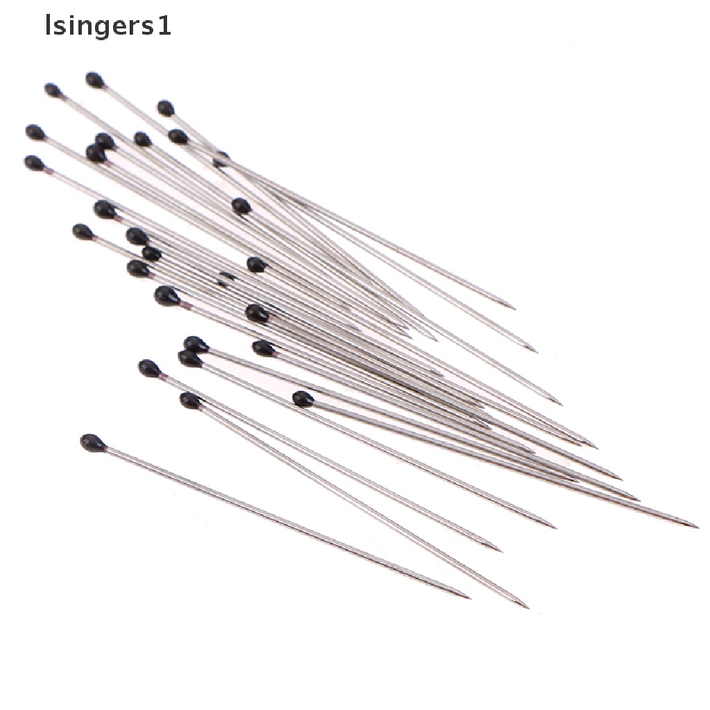 (lsingers1) 100pcs Jarum Stainless Steel Untuk Lab / Sekolah