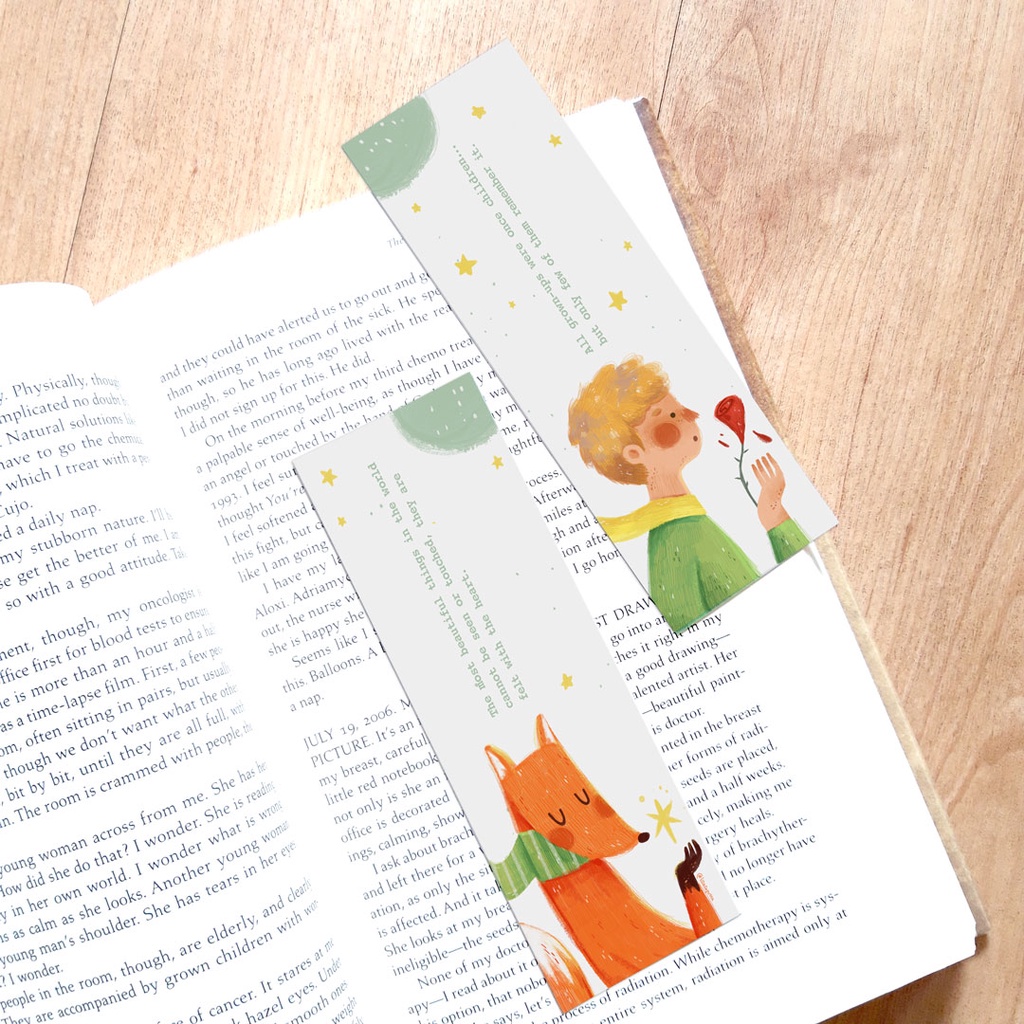 

Set isi 2 Bookmark Le Petit Prince Pembatas Buku Little Prince Novel