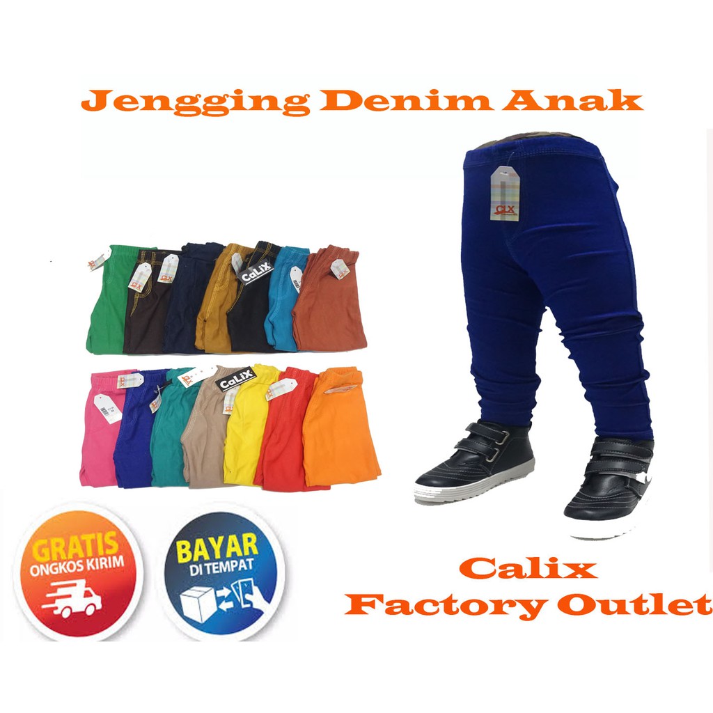 Celana Jegging Denim 5-6thn Anak Murah Legging Anak Murah  Laki - Laki Perempuan Jegging Legging