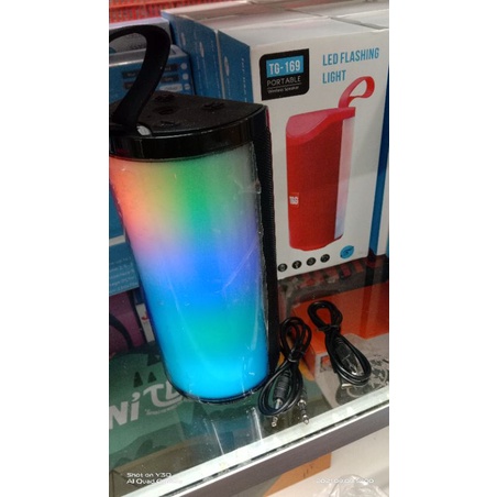SPEAKER PORTABLE TG-169 LAMPU SUPER BASS MUSIK BLUETOOTH