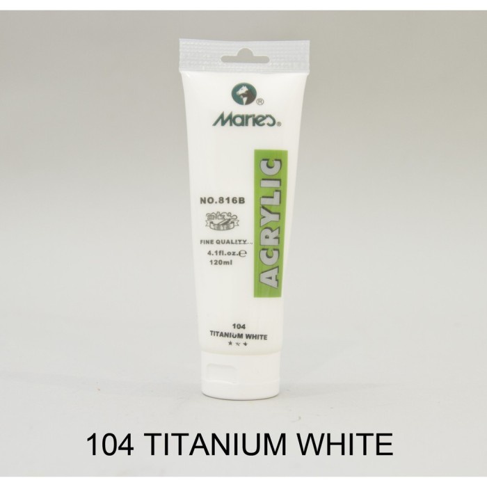 

TS6 - MARIES ACRYLIC 120 ML - TITANIUM WHITE CAT AKRILIK MARIES 120ML