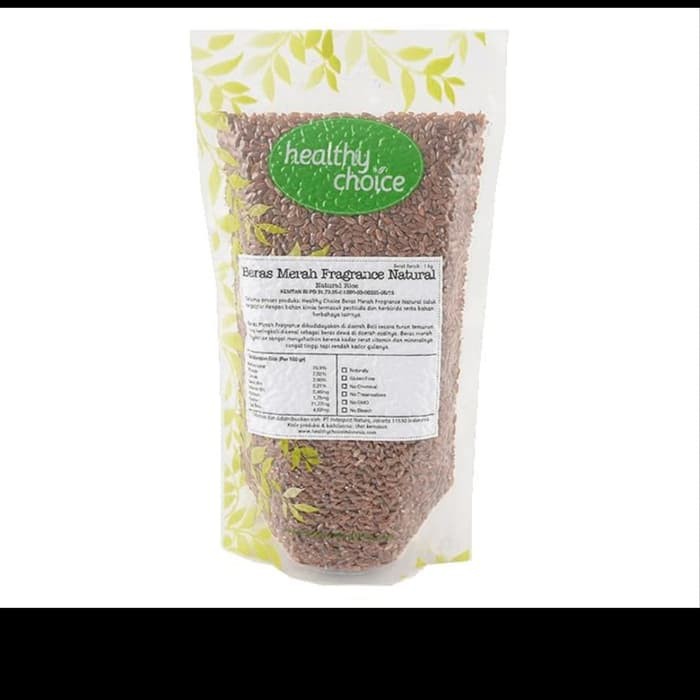 

Healthy choice beras merah fragrancy organik 1 kg.