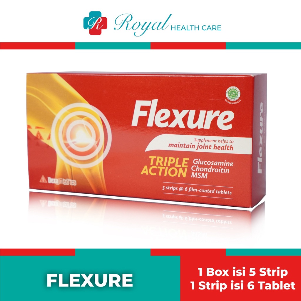 FLEXURE BOX 30 Tablet Memelihara Kesehatan Sendi &amp; Tulang Rawan Sendi