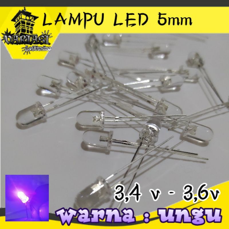 LAMPU LED 5mm UNGU