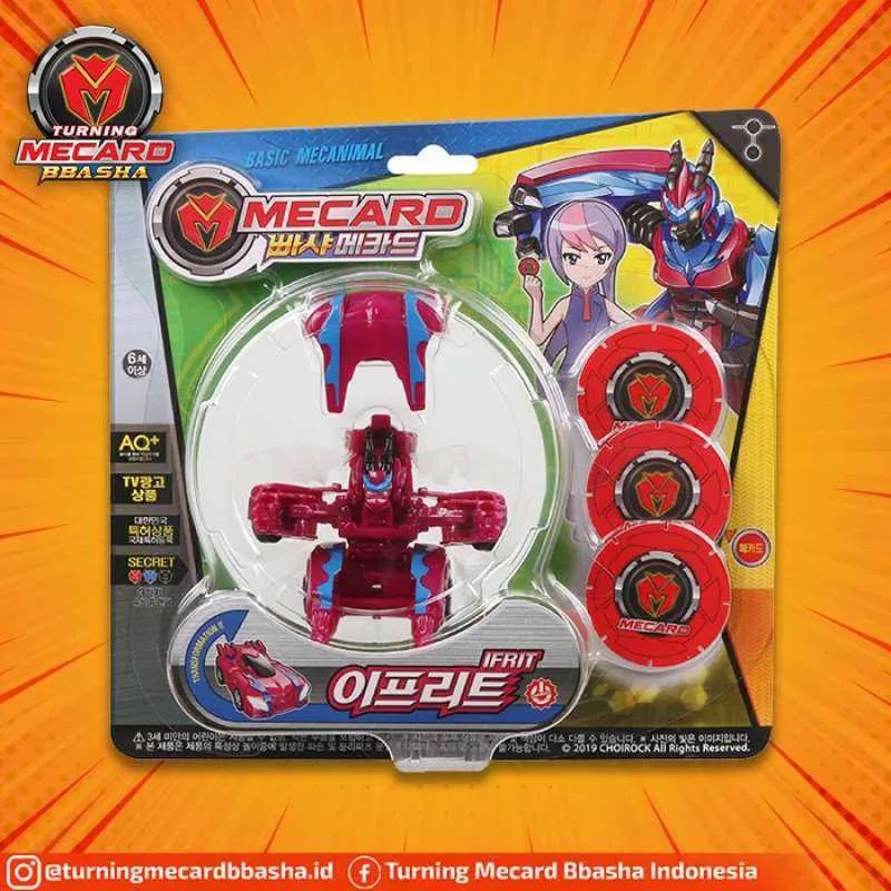 Turning Mecard Bbasha Ifrit Transforming Card Robot to Car