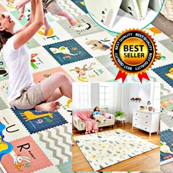 ✳ Playmat baby matras baby/ Tikar lipat anak bahan Foam Uk 150X200/ Karpet lipat gambar kualitas imp