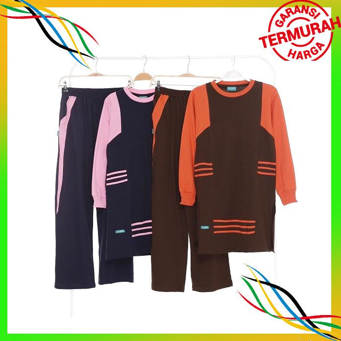 OLAHRAGA BAJU OLAHRAGA KAOS MUSLIMAH ALNITA ASRI 05 COKLAT PRAMUKA COKLAT PRAMUKA BAYAR COD