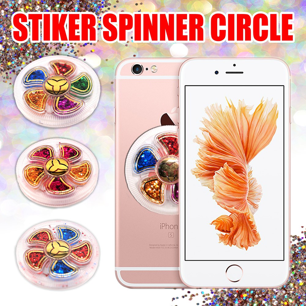 STICKER SPINNER CIRCLE STIKER CASING HP SPINNER