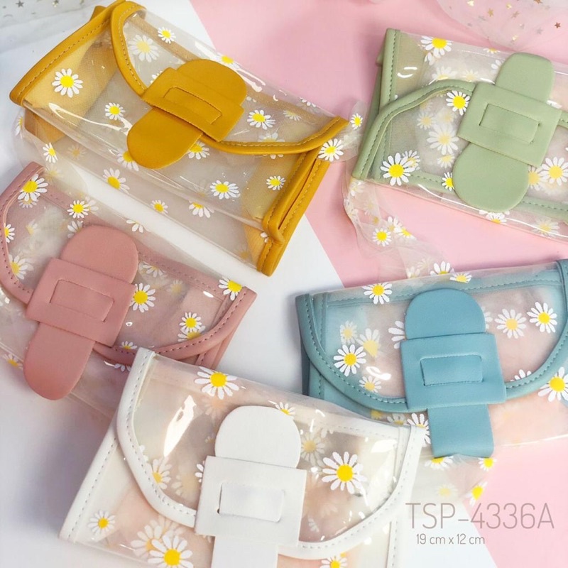 tas selempang lucu tas korea lucu transparan tas cute tas daisy