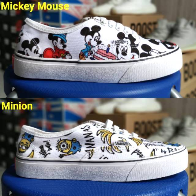 sepatu vans motif minion