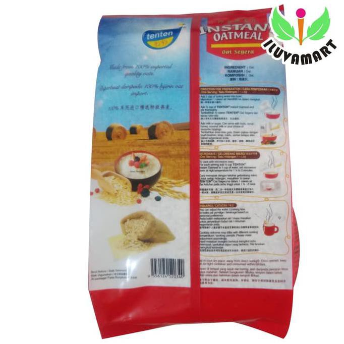 

Ms49M6 Tenten Instant Oatmeal 1Kg Whole Grains Haver Instan / Havermut Murni S5Mq0S