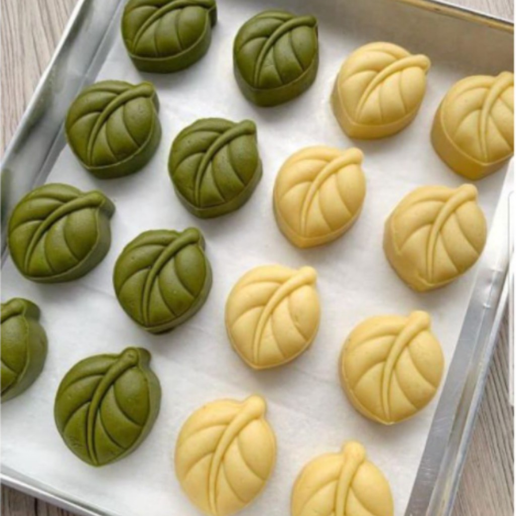 Cetakan Nastar Daun TAIWAN / Cetakan Mooncake Daun/ Mooncake Mold Daun