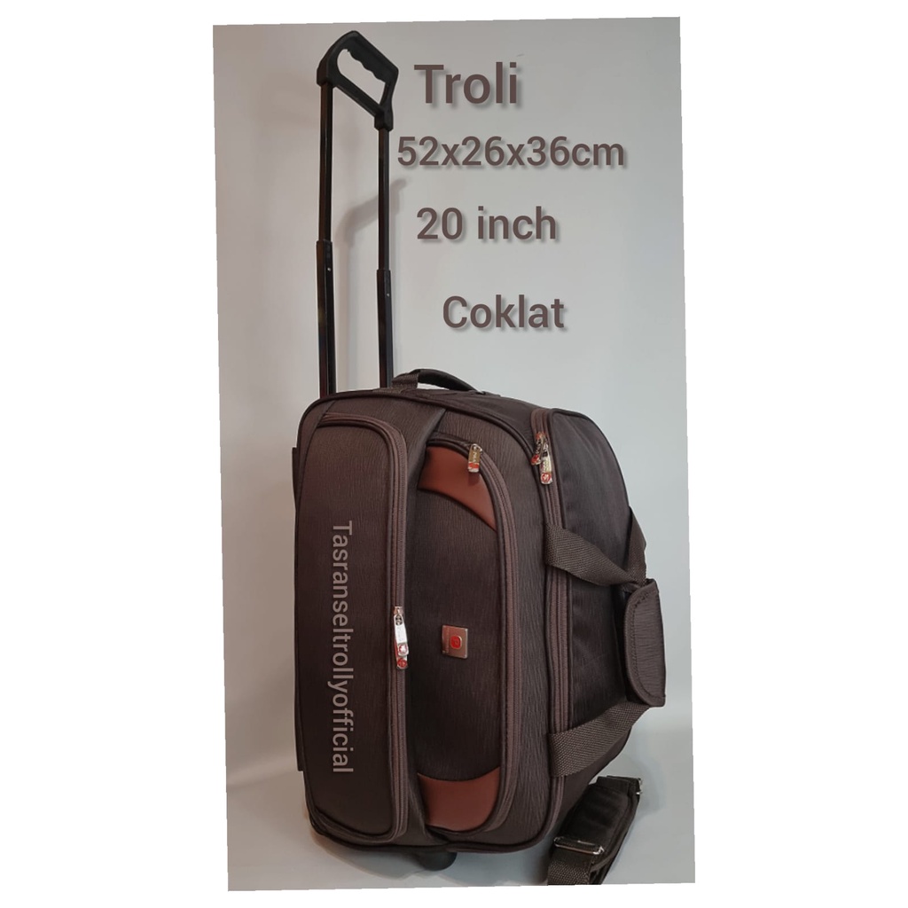 Tas Pakaian Troli Polo Interclub 52cmx26x36cm ukuran medium original8