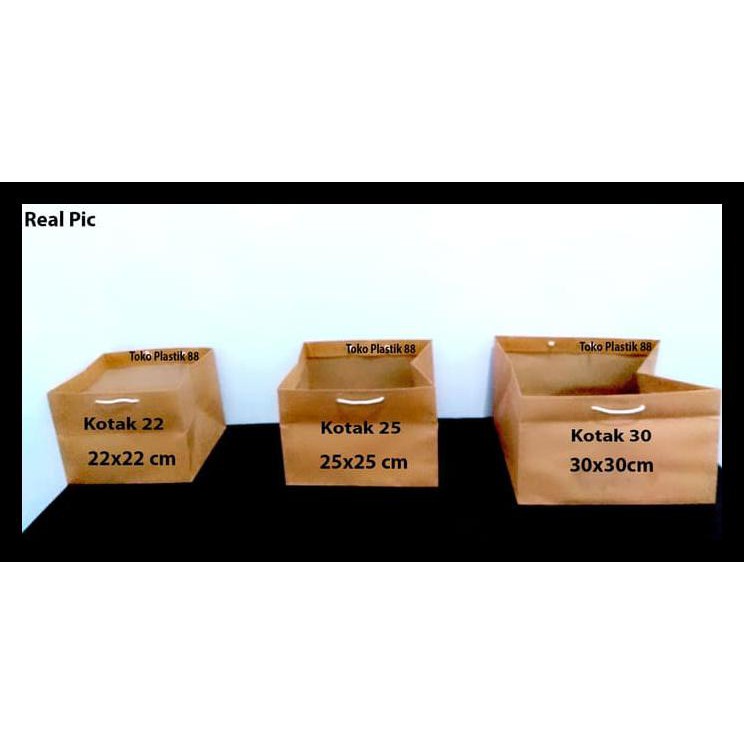 

SPECIAL!! Paperbag Coklat Polos Size Kotak 22