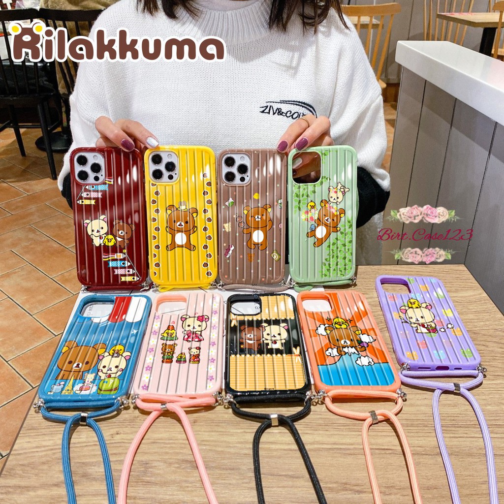 SOFTCASE KOPER SLINGCASE LANYARD RILAKKUMA OPPO VIVO XIAOMI SAMSUNG REALME IPHONE ALL TYPE BC5743