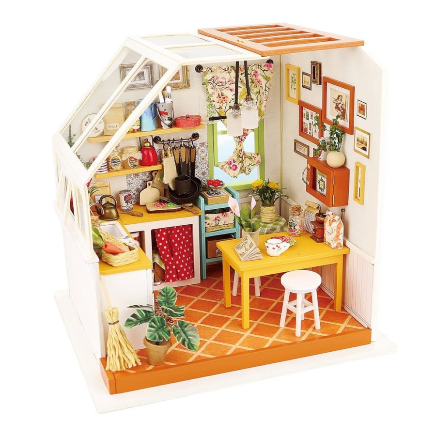 ROLIFE Robotime Diy Dollhouse Kit-Jason'S Kitchen Dg105 Hobby Toy Collection