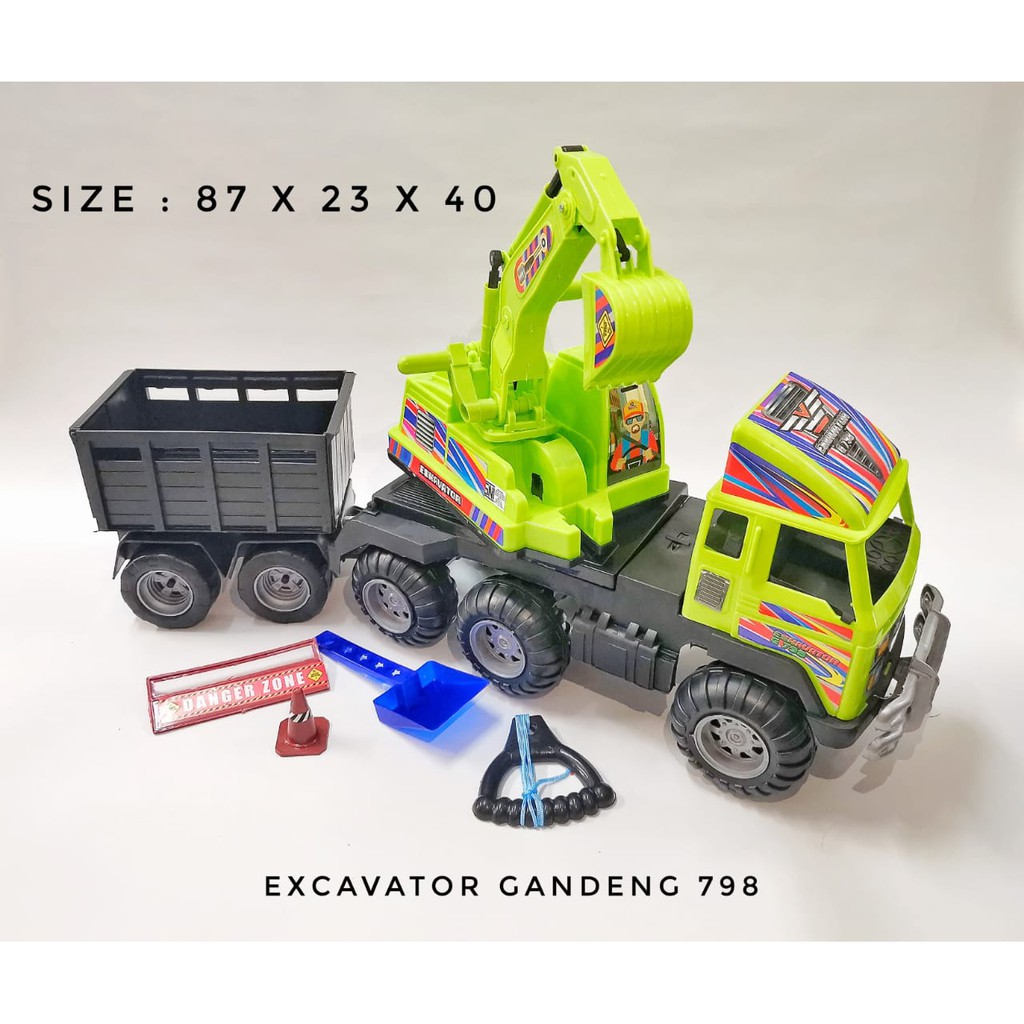 SG TOYS MAINAN ANAK TRUK GANDENG EXCAVATOR 798