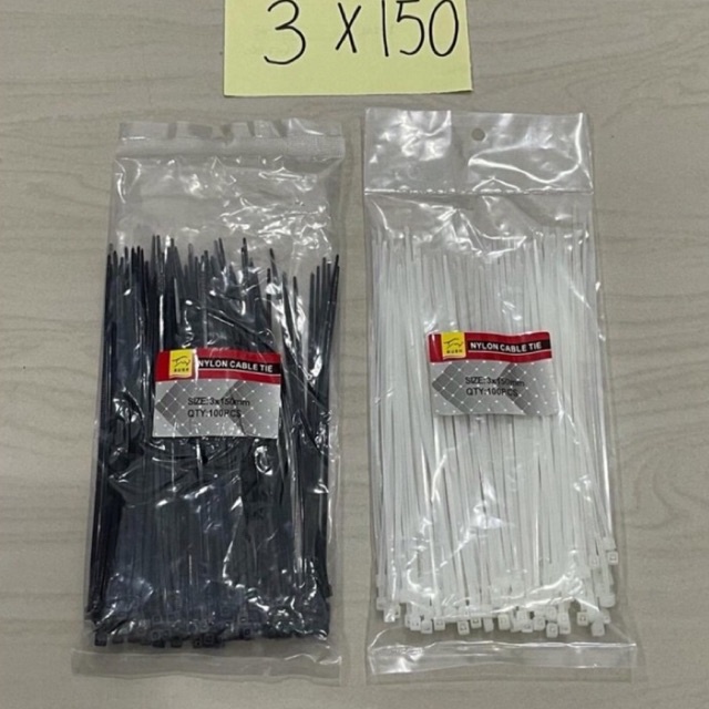 

3x150 kabel ties 3.0x15cm isi 100pcs cable tie 15cm cabel ties kabel tie tali klem pvc nilon nylon plastik clamp ikat ikatan pengkikat strap wayar wayer 150 mili 15 cm ( 3 x 150 )
