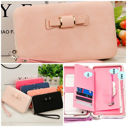 &quot; TAS HAPPY &quot; TAS FASHION 1kg muat 4 pcs dompet panjang WANITA BATAM IMPORT BD1318 JTF1318 EL 4006