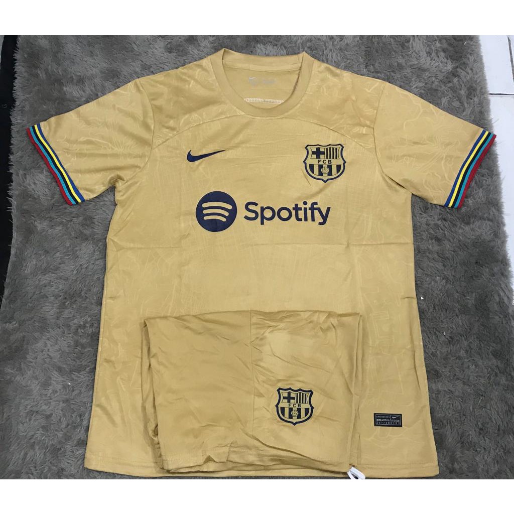 Jersey bola barca away 2022 - 2023 grade ori