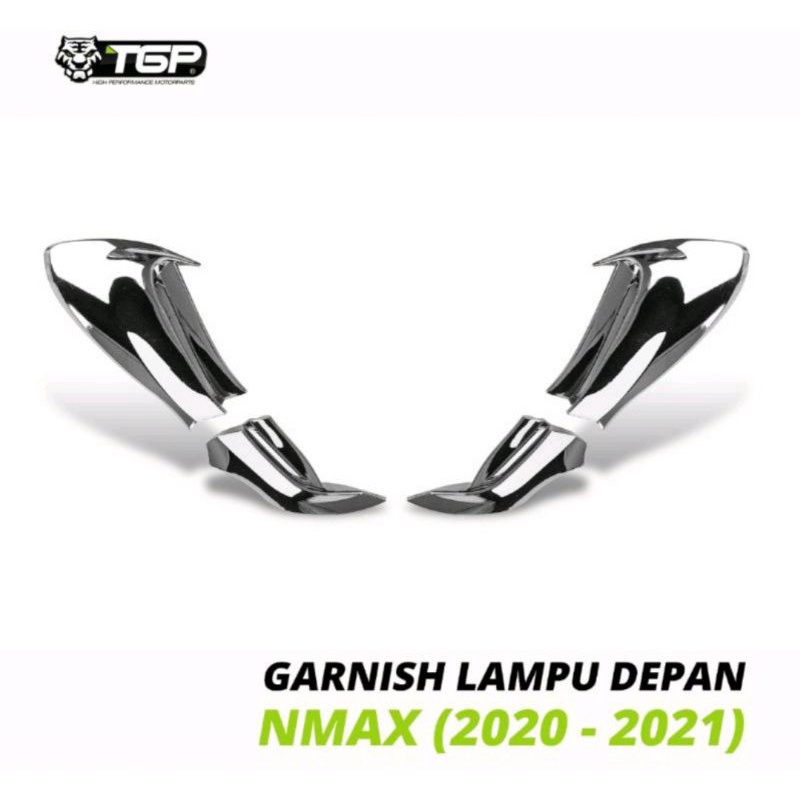 Garnish lampu depan New Nmax 2020 2021 black chrome TGP