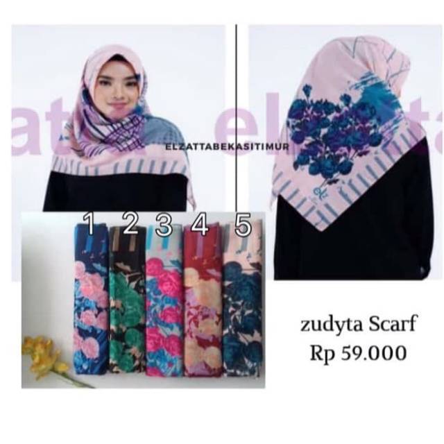 Hijab Jilbab Segi Empat ZUDYTA Scraf by El2 Elhijab