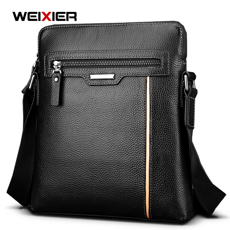 WEIXIER 18072 Tas Selempang Pria Kulit Sling Bag Anti Air WK-SBY