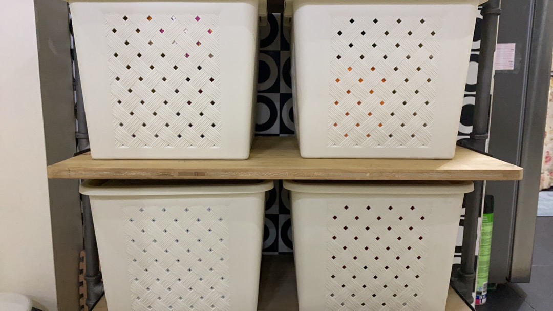 Keranjang Tempat Loundry Storage Bag Basket Carlotta M6501 Hawaii Medium Kualitas Bagus