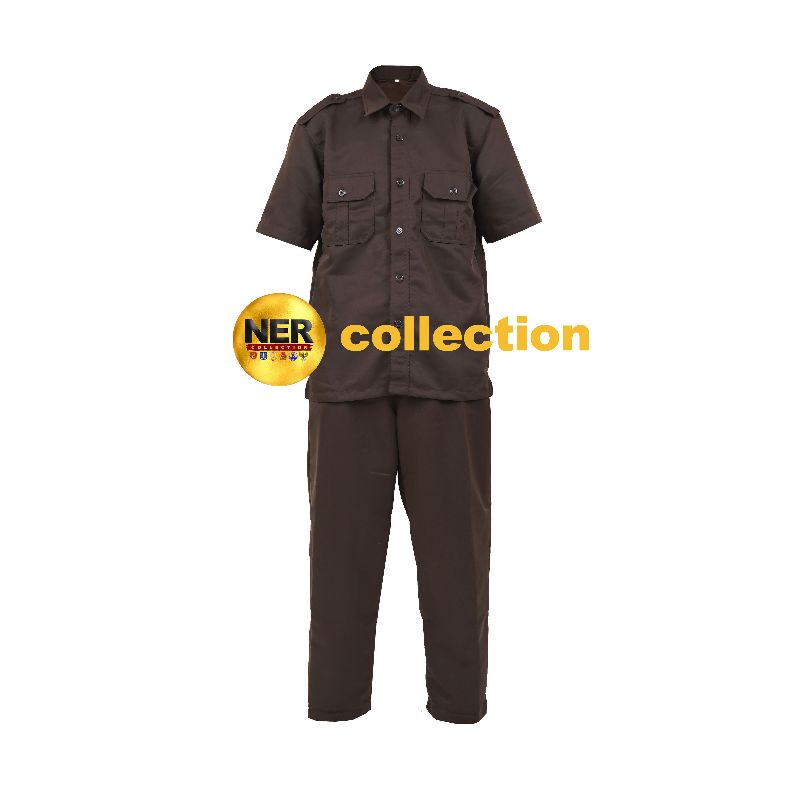 seragam safari/seragam safari terbaru/safari satpam/safari coklat