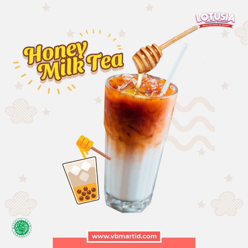 1 kg Lotusia Honey Milk Tea Drink Powder