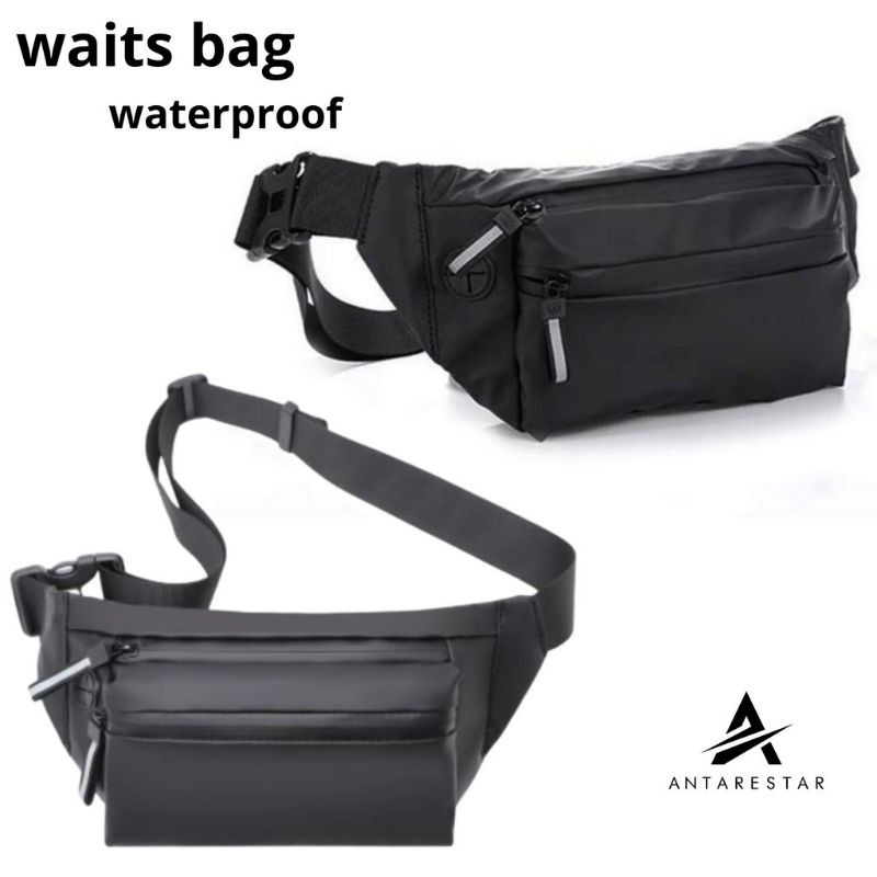 Tas Selempang Waterproof Tas Slempang Pria Wanita Waist Bag Crossbody Premium Outdoor