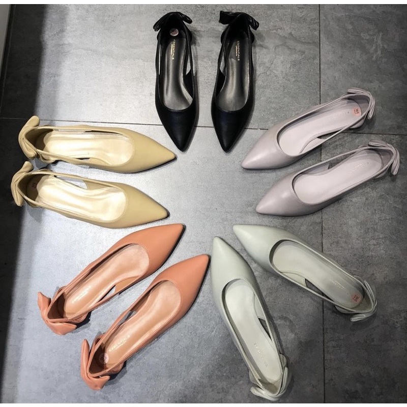 Flatshoes essetial urban n co ori sale| sepatu hitam wanita