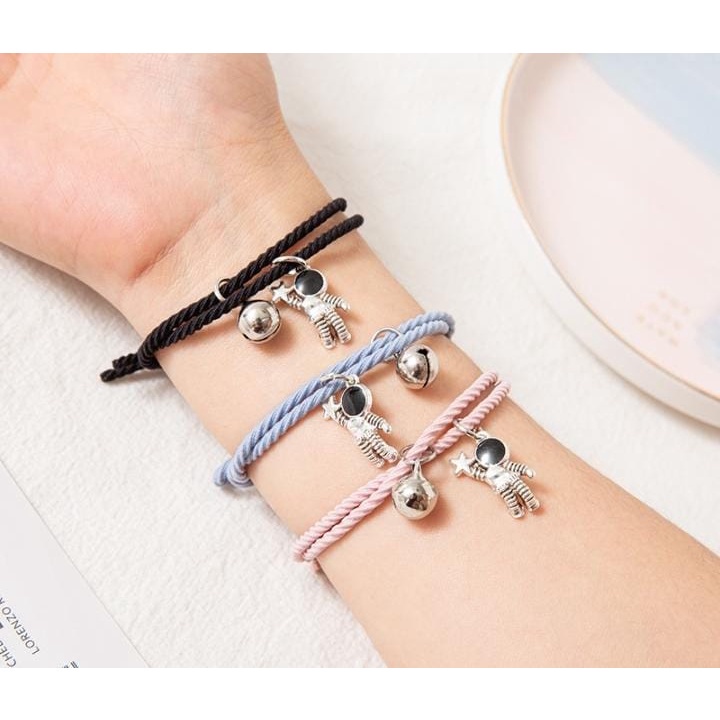 COD 2 Buah Gelang Gelang Pasangan Magnet Teman Laki-laki Dan Perempuan Magnet/1 Pasang Gelang Pasangan Magnet Menarik Q32