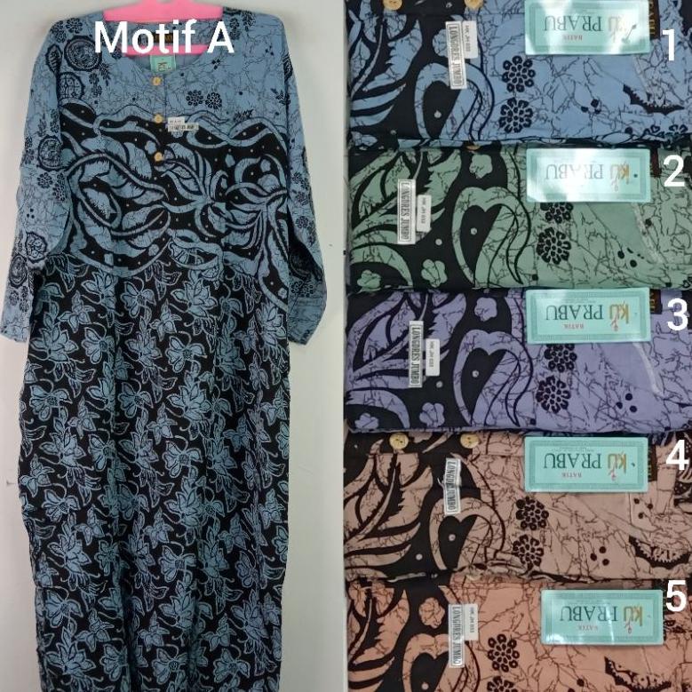 [KODE WPQOF] Daster Kencana Ungu Prabu Lengan Panjang Jumbo