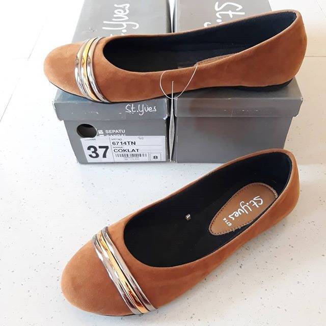 Flarshoes styves ori size 37 sepatu teplek styves sepatu flat matahari branded mall