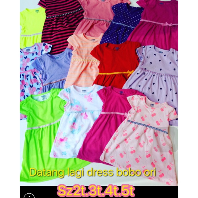 Best seler dress bobo kids bagus bgt siapa cepat dia dapat ya sista.grosir 25x10pcs